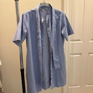 Everlane | Linen shirt dress | Blue | 0